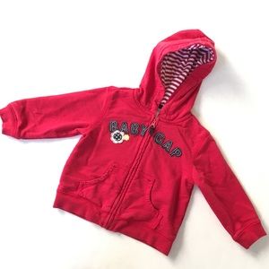 Red Baby Gap Cotton Lightweight Jacket, 12-18 Mos